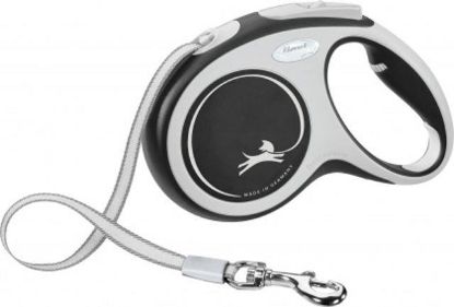 Picture of flexi New COMFORT, tape leash, M: 5 m, black