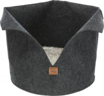 Picture of Luise bed, round, felt, ø 30 cm, anthracite