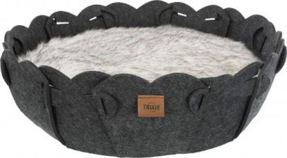 Picture of Elli bed, round, felt, ø 50 cm, anthracite