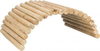 Picture of Bridge, flexible, rabbits, wood, 69 × 40 cm