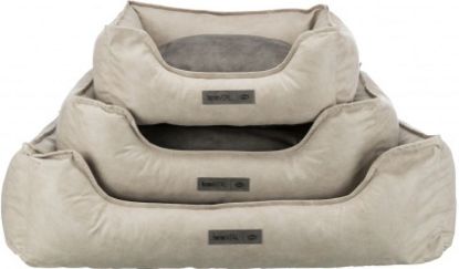 Picture of Calito vital bed, square, 100 × 75 cm, sand/grey