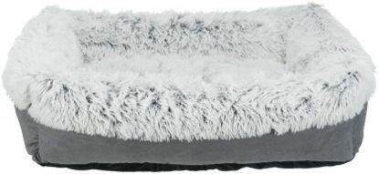 Picture of Harvey bed, square, 80 × 65 cm, grey/white-black