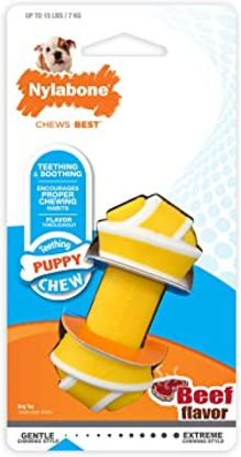 Εικόνα της NYL. PUPPY CHEW PAWHIDE KNOT BEEF XS 7kg