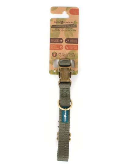 Picture of FC GREEN SOYBEAN ADJ. COLLAR OLIVER GREEN 2.5x38-60cm
