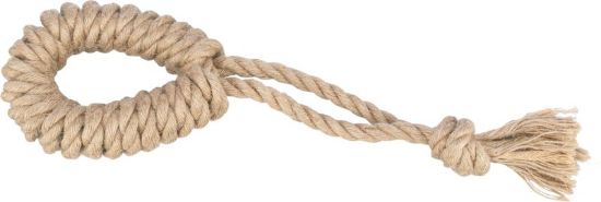 Picture of Playing rope with ring, hemp/cotton, 32 cm