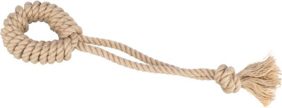 Picture of Playing rope with ring, hemp/cotton, 50 cm