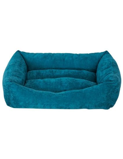 Picture of Velvet Soda Bed S 50x38x19cm Petrol blue