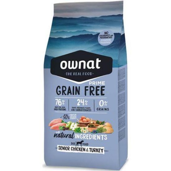 Εικόνα της OWNAT GF PRIME SENIOR  CHICKEN & TURKEY 3KG