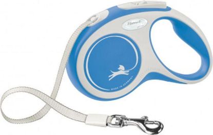 Picture of flexi New COMFORT, tape leash, S: 5 m, blue