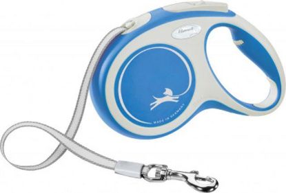 Picture of flexi New COMFORT, tape leash, M: 5 m, blue