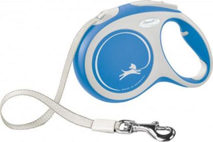 Picture of flexi New COMFORT, tape leash, L: 5 m, blue