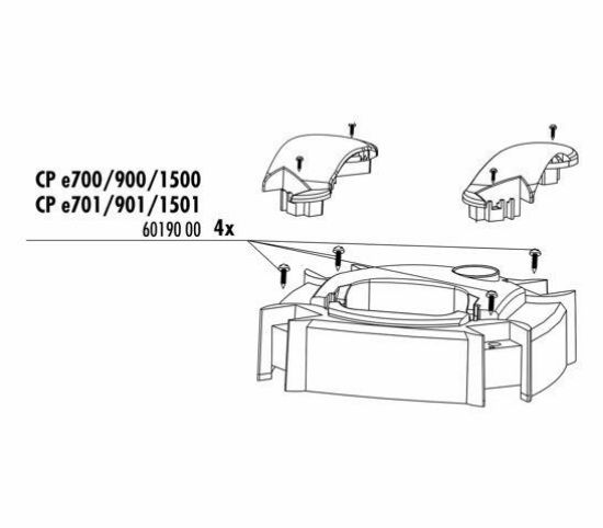 Εικόνα της JBL CP e700/1-900/1-1500/1 Schrauben Pumpenk. (4x)