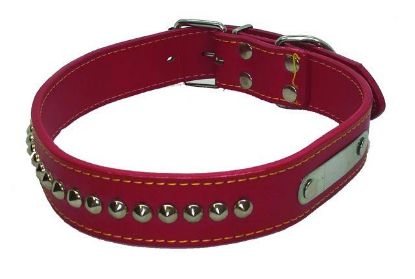 Picture of COLLAR LEATHER LINED W. STADS65CMX40MM