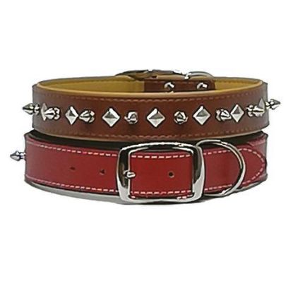 Picture of COLLAR SOFT LEATHER W.SPAIKS 40CMX20MM