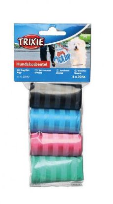 Picture of Dog Pick Up Dog dirt bags, M, 4 rolls of 20 pcs, sorted