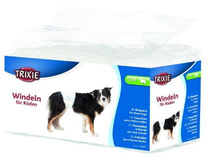 Picture of Diapers for male dogs, S–M, 12 pcs