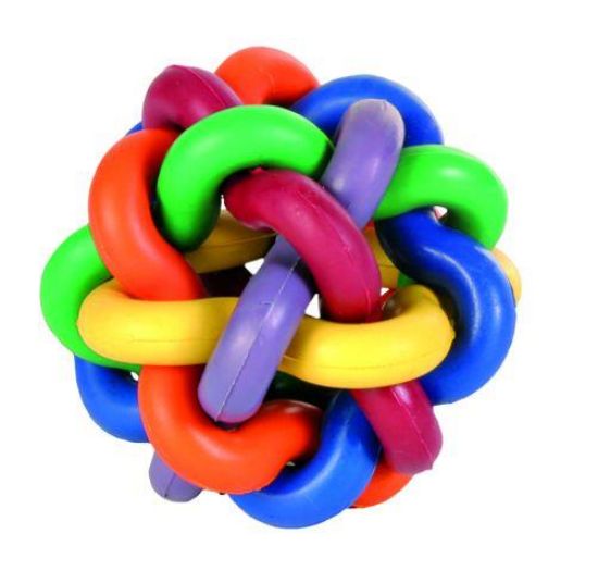 Εικόνα της Knotted ball, natural rubber, ø 7 cm
