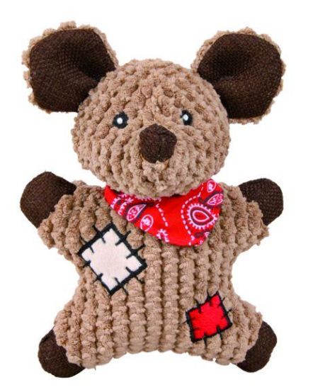 Εικόνα της Mouse with patches, fabric/jute, 19 cm