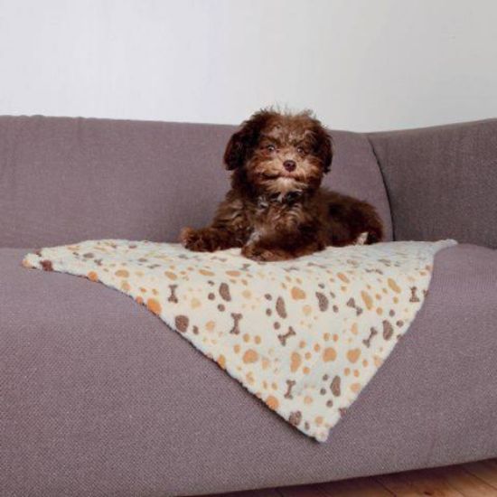 Εικόνα της Lingo blanket, 100 × 75 cm, white/beige