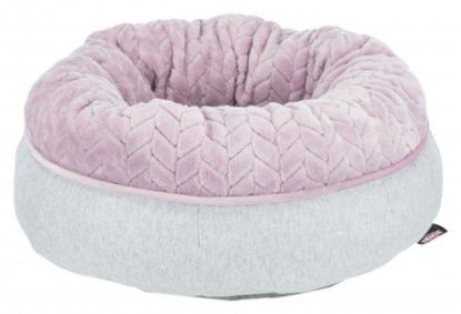 Picture of Junior bed, round, ø 40 cm, light grey/light lilac