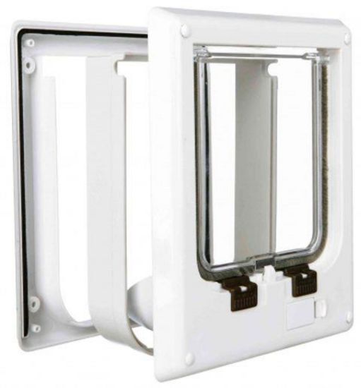 Εικόνα της Cat flap, 4 ways, electromagnetic, 21.1 × 24.4 cm, white