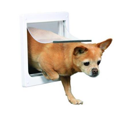 Picture of Dog flap, 2 ways, XS–S: 25 × 29 cm, white