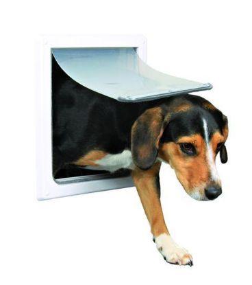 Picture of Dog flap, 2 ways, S–M: 30 × 36 cm, white