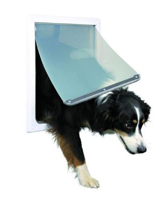Picture of Dog flap, 2 ways, M–XL: 39 × 45 cm, white