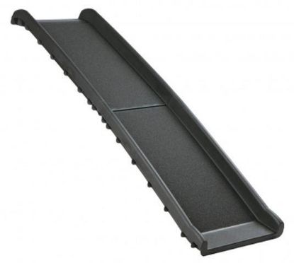 Picture of Folding ramp, plastic/sandpaper, 40 × 156 cm, 4.5 kg, black