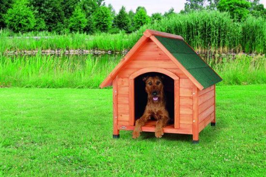 Εικόνα της natura dog kennel with saddle roof, M: 77 × 82 × 88 cm
