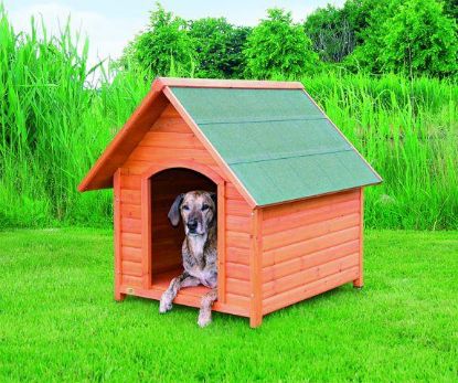 Picture of natura dog kennel with saddle roof, XL: 96 × 105 × 112 cm