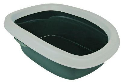 Picture of Carlo cat litter tray: 31 × 14 × 43 cm, grey/light grey