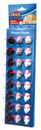Picture of 24 toys Mice-Parade, with little bell, 5 cm