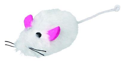 Picture of 48 plush mice, long-haired, 9 cm