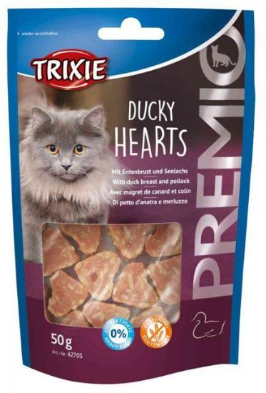 Εικόνα της PREMIO Hearts, duck/pollock, 50 g