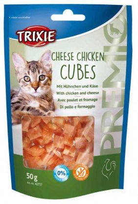 Picture of PREMIO Cheese Chicken Cubes, chicken with cheese, 50 g