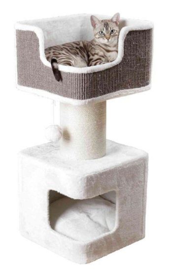 Εικόνα της Ava scratching post XXL, 86 cm, white/grey