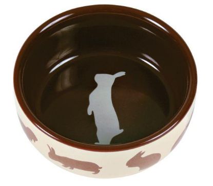 Picture of Ceramic bowl with motif, rabbit, 250 ml/ø 11 cm