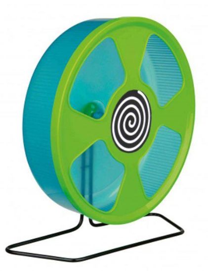 Εικόνα της Exercise wheel, stand/screw fixing, hamsters, plastic, ø 28 cm