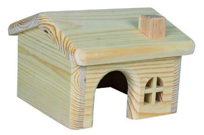 Picture of Wooden house for mice/hamsters, 15 × 11 × 15 cm