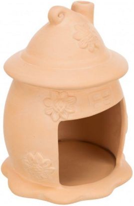 Picture of Ceramic house, mice, ø 11 × 14 cm, terracotta