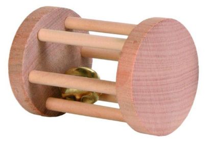 Picture of Wooden play roll for small animals, ø 5 × 7 cm