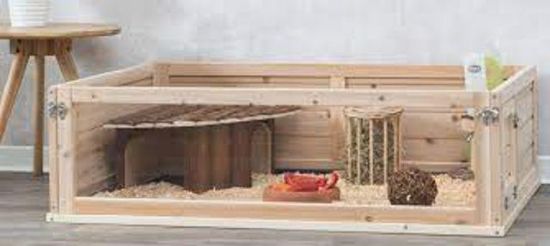 Εικόνα της Indoor run, guinea pigs, wood/plastic, 114 × 30 × 74 cm