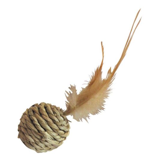 Εικόνα της SEAGRASS BALL WITH FEATHERS