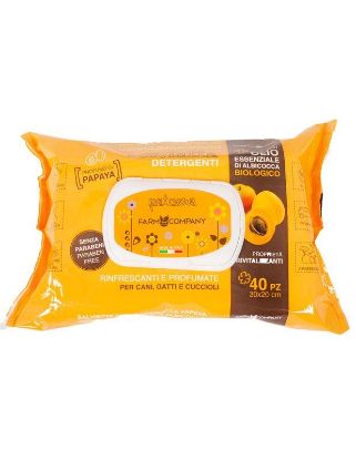 Picture of Pet Cleansing Wipes Apricot essential Oil & Papaya