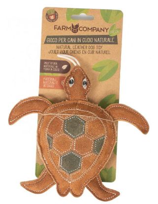 Picture of FC GREEN suede leather turtle toy 20cm