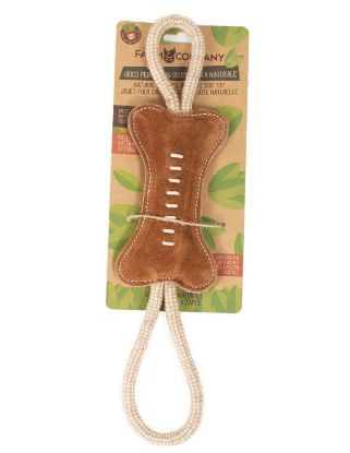 Picture of FC GREEN suede leather Bone w/jute handles 37cm