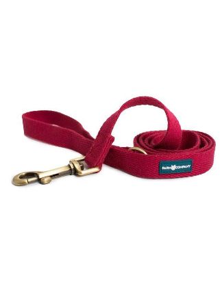 Picture of FC GREEN SOYBEAN LEASH BURGUNDY S/M 2x120cm