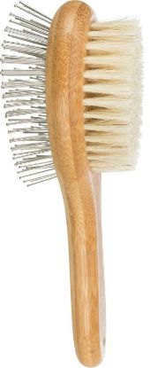 Picture of Brush, double-sided, bamboo/natural &wire bristles, 5 × 19 cm