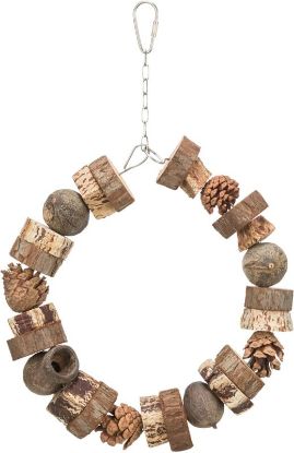 Εικόνα της Ring swing, wood/pine cone, ø 18 cm
